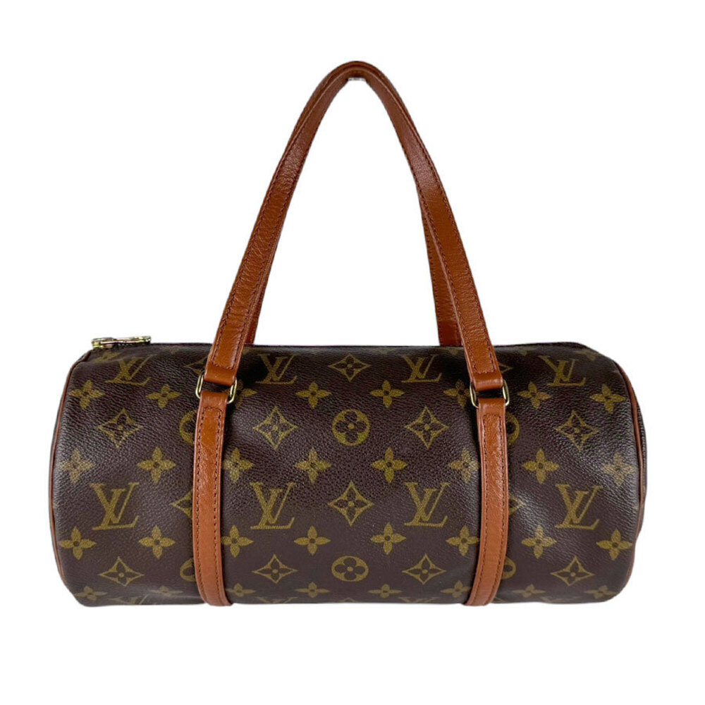 LOUIS VUITTON Authentic Brown Monogram Canvas Papillon 30 Bag